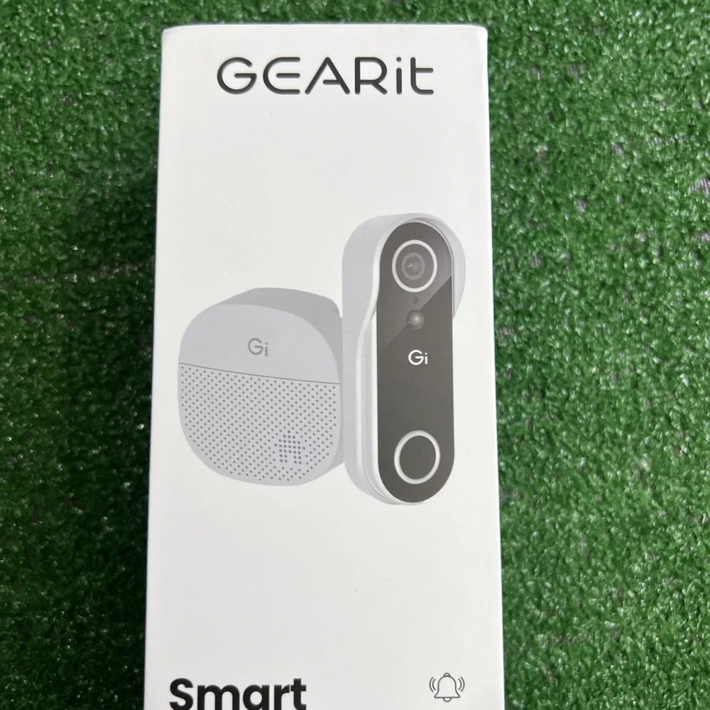 Gearit Smart Doorbell‎ With Chime 2K Enhanced Night Vision Resolution New